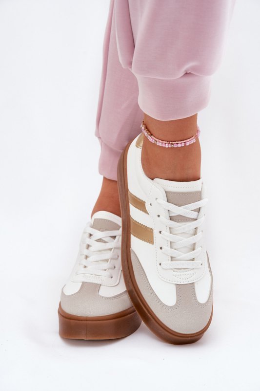 Buty Sportowe Model Elaraven 24SP26-9080 White/Gold - Step in style