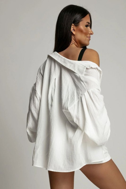 Spodnie Komplet Model Molly Muślin 243865438 Ecru - LaBalancia