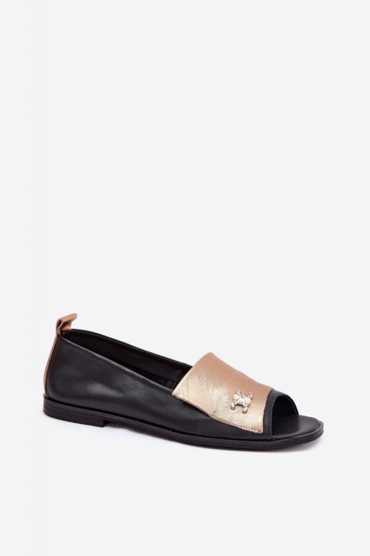 Baleriny Model Zazoo 1865 Gold/Black - Step in style