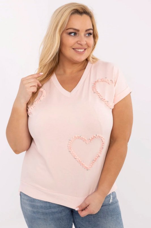 Bluzka Model RV-BZ-A542.12P Light Pink - Relevance
