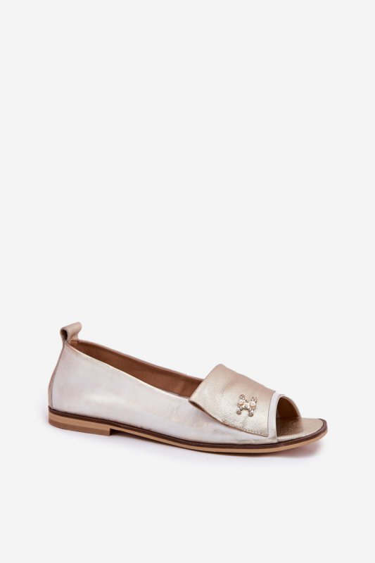 Baleriny Model Zazoo 1865 Złoty Przecierany - Step in style