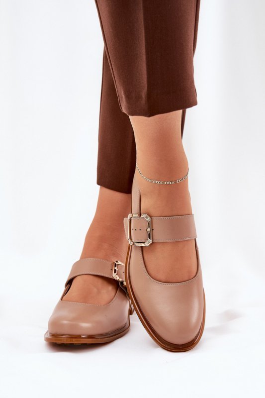 Półbuty Model Laura Messi 2980 Dark Beige - Step in style
