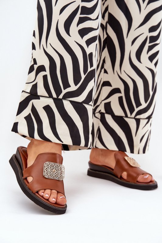 Sandał Klapki Model Sarela RMR2267-9 Brown - Step in style