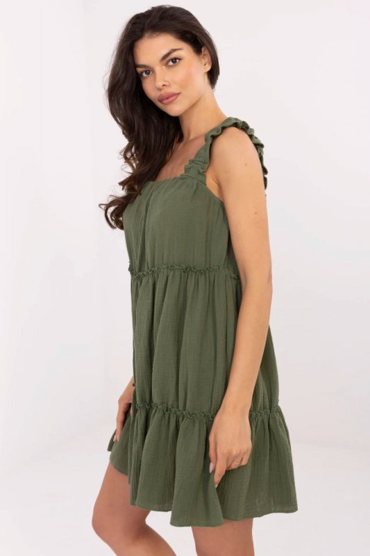 Sukienka Model MI-SK-A5036.78 Khaki - Italy Moda