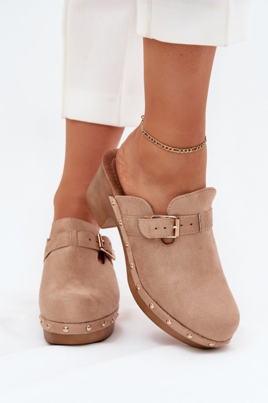 Sandał Klapki Model Veldexina C-394 Beige - Step in style