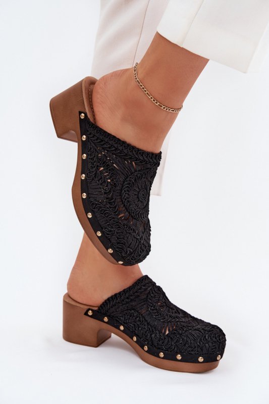 Sandał Klapki Model Senevia C-389 Black - Step in style