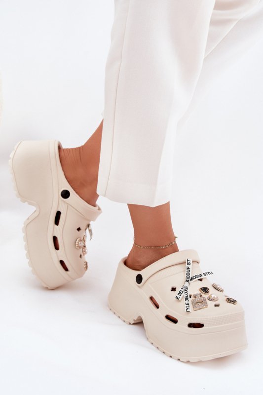 Sandał Klapki Model Vivira BG202 Beige - Step in style
