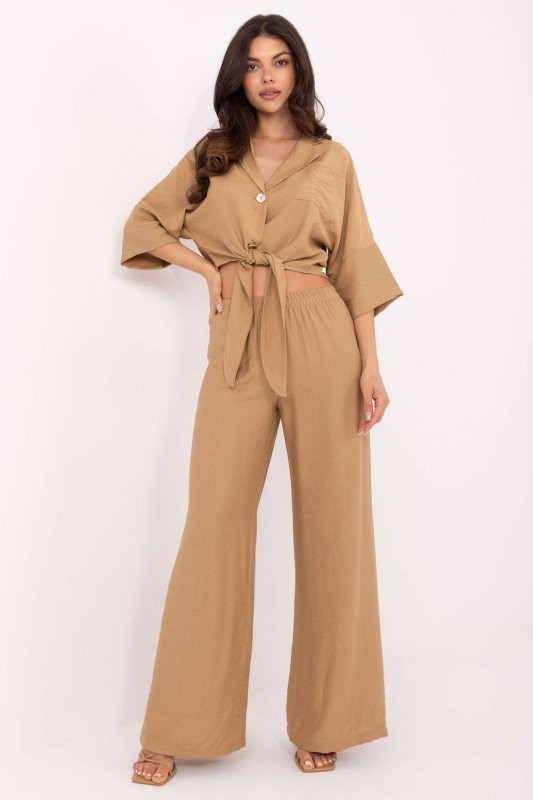 Spodnie Komplet Model TW-KMPL-BI-2469-1.61 Camel - Och Bella