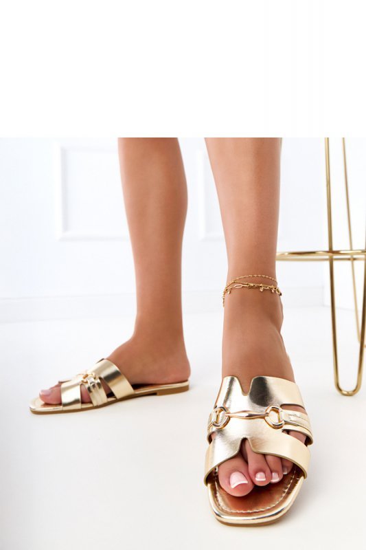 Sandał Klapki Model Elamisa 221-5 Gold - PRIMO