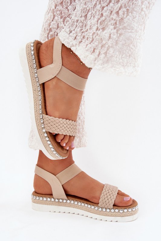 Sandały Model Velara 9695-PL Beige - Step in style