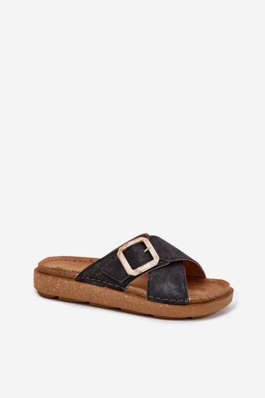 Sandał Klapki Model Inblu ED000025 Black - Step in style