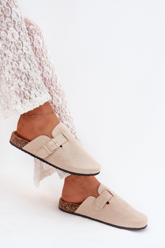 Sandał Klapki Model Klarae H5088 Light Beige - Step in style