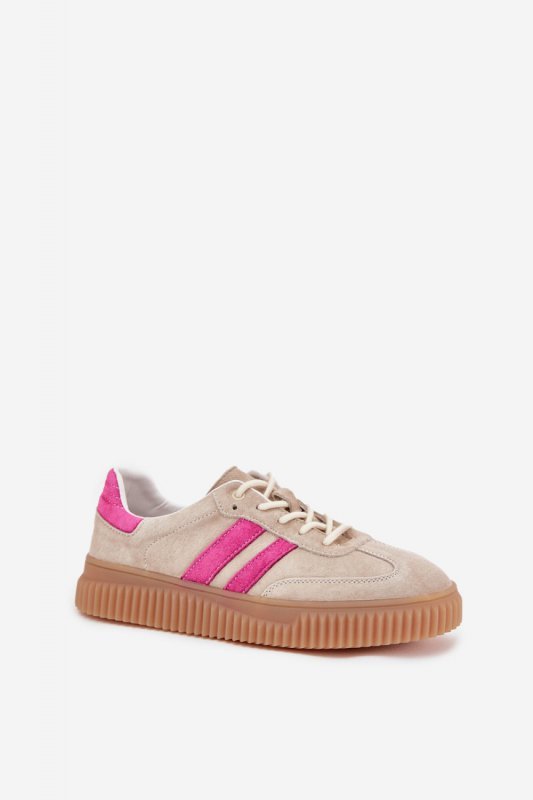 Buty Sportowe Model Cavira GD-XF-204 Beige/Pink - Step in style