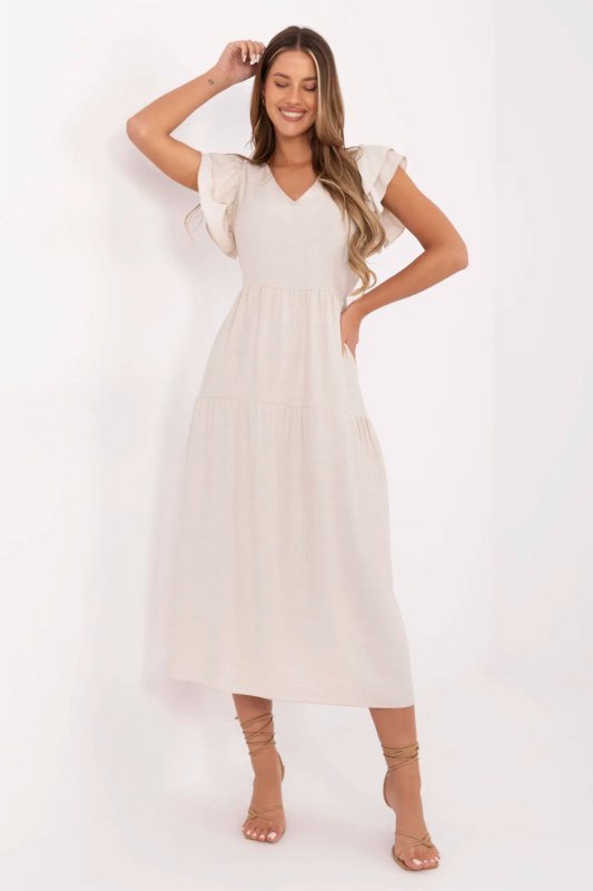 Sukienka Model MI-SK-A2489.21 Light Beige - Italy Moda