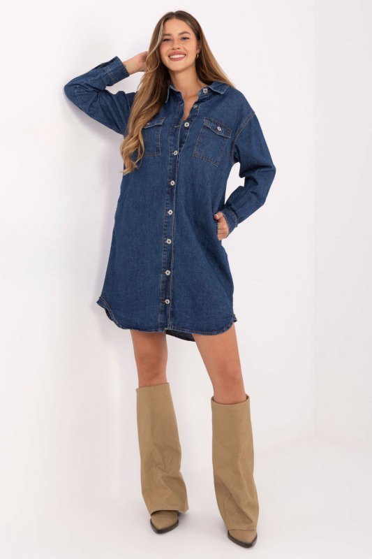 Sukienka Model D80026BI30469M314 Dark Blue - Sublevel