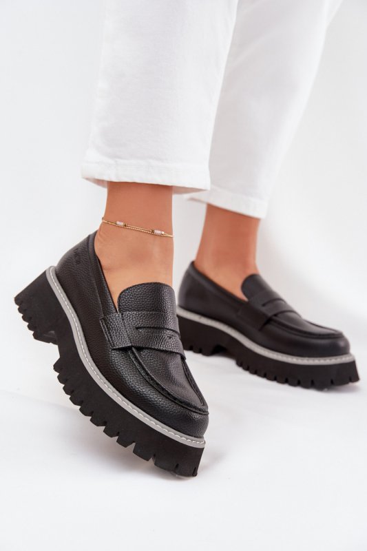 Mokasyny Model Big Star NN274049 Black - Step in style