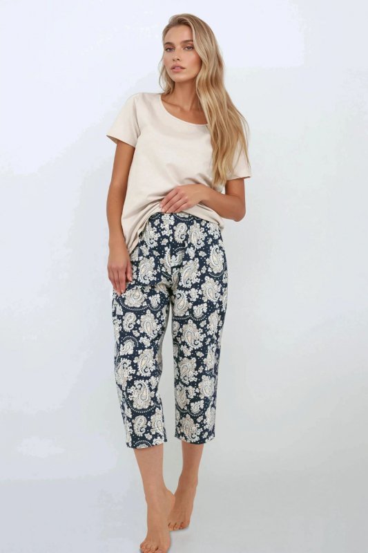 Piżama Damska Model Navy Charm Navy - Momenti Per Me