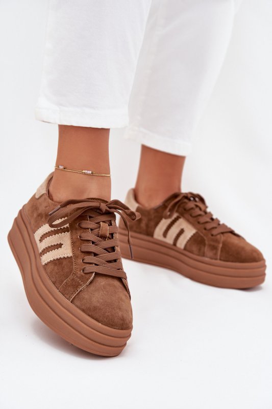Buty Sportowe Model Eldira GD-LX1075B Camel - Step in style