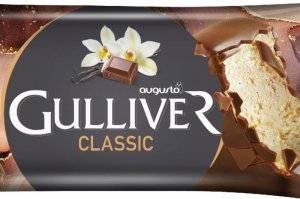 9093 AU Guliver CLASSIC waniliowy  w czekoladzie mlecznej 30 x 120ml  Nowosc !!!