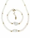 Schmuckset für ein Mädchen Set Halskette Armband Chirurgenstahl Kristalle Perle