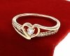 Goldring 18,60 mm. vergoldete Verlobung Xuping