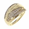 Goldring 18,60 mm. vergoldete Verlobung Xuping
