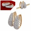 exklusive swarovski vergoldete ohrringe