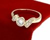 Goldring 18,60 mm. vergoldete Verlobung Xuping