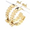 goldene Ohrringe aus Edelstahl