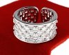 Goldring 17,00 mm. vergoldete Verlobung Xuping
