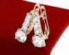 exklusive swarovski vergoldete ohrringe
