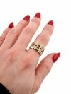 Goldring 18,60 mm. vergoldete Verlobung Xuping