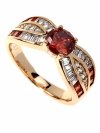 Goldring 18,60 mm. vergoldete Verlobung Xuping