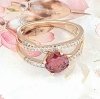 Goldring 17,30 mm. vergoldete Verlobung Xuping