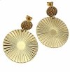 goldene Ohrringe aus Edelstahl