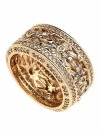Goldring 18,60 mm. vergoldete Verlobung Xuping