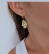goldene Ohrringe aus Edelstahl