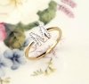 Ring 16,60 mm, goldener Edelstahl