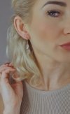 vergoldete Ohrringe mit exklusiven Zirkonia