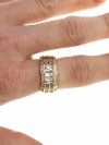 Goldring 18,60 mm. vergoldete Verlobung Xuping