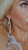 OHRRINGE GOLD LANGE ZIRKONIA HOCHZEIT HOCHZEIT
