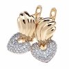 exklusive swarovski vergoldete ohrringe