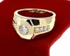 Goldring 18,60 mm. vergoldete Verlobung Xuping