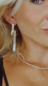 OHRRINGE GOLD LANGE ZIRKONIA HOCHZEIT HOCHZEIT