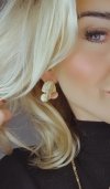 goldene Ohrringe aus Edelstahl