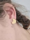 goldene Ohrringe aus Edelstahl