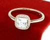 Goldring 18,60 mm. vergoldete Verlobung Xuping