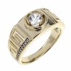 Goldring 18,60 mm. vergoldete Verlobung Xuping