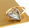 Goldring 16,60 mm. vergoldete Verlobung Xuping