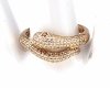 Goldring 18,60 mm. vergoldete Verlobung Xuping